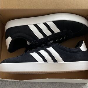 ADIDAS VL Court 3.0 Casual Shoes Men's Size 12 Black/White ID6278